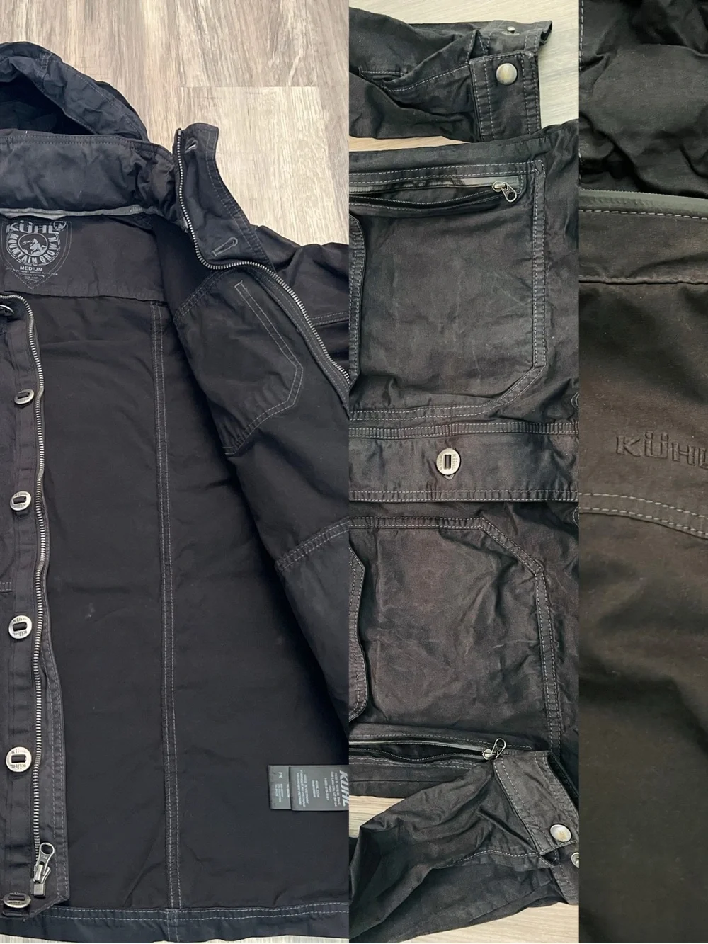 Kuhl Men's Black Military Field Jacketkü Men’s Black Militsry Field Jacket